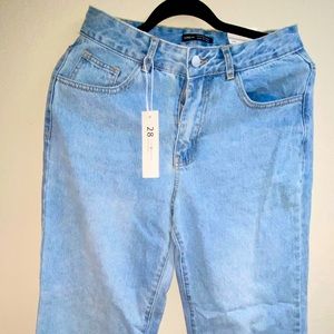 Shein oversized blue jeans, size 28